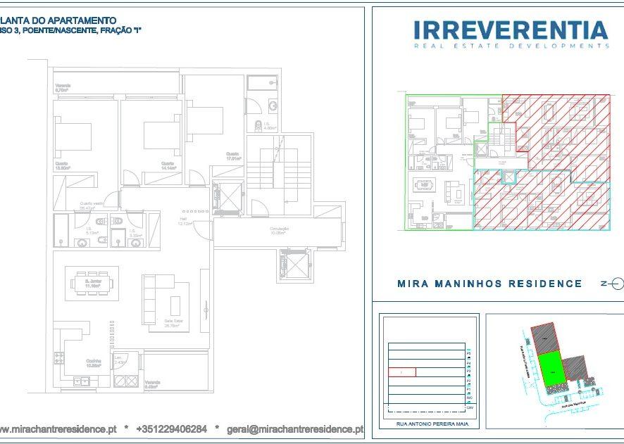 Em Construção T2 e T3 - EMPREENDIMENTO no Centro da Maia  IRREVERENTIA II MIRA MANINHOS RESIDENCE - Zona dos MANINHOS - Centro da  MAIA - Image# 1